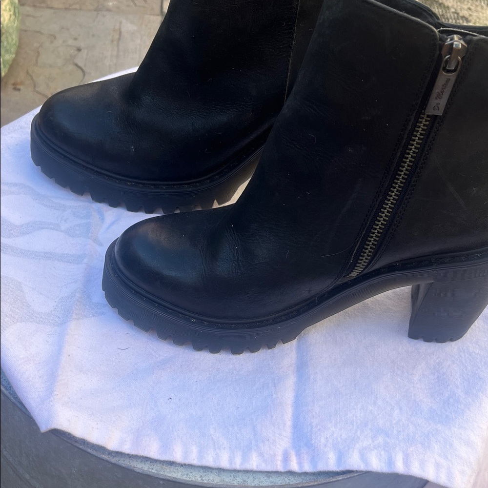 Dr. Martens Black Heeled Boots